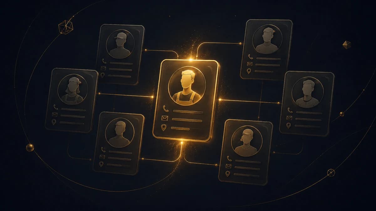 CRM-Dashboard für Handwerker & Hausdienstleister im Vergleich zu chaotischen Notizen.
