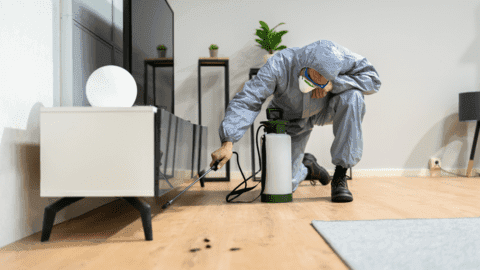 Schädlingsbekämpfung im Einsatz